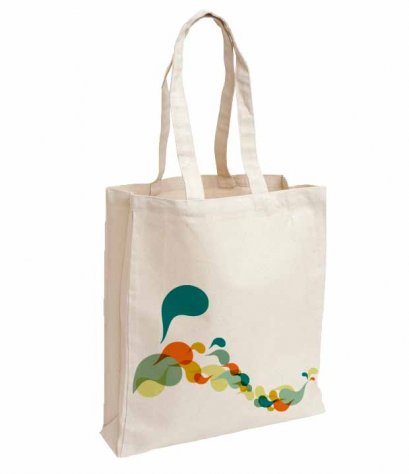 กระเป๋าผ้าดิบ Abstract bag